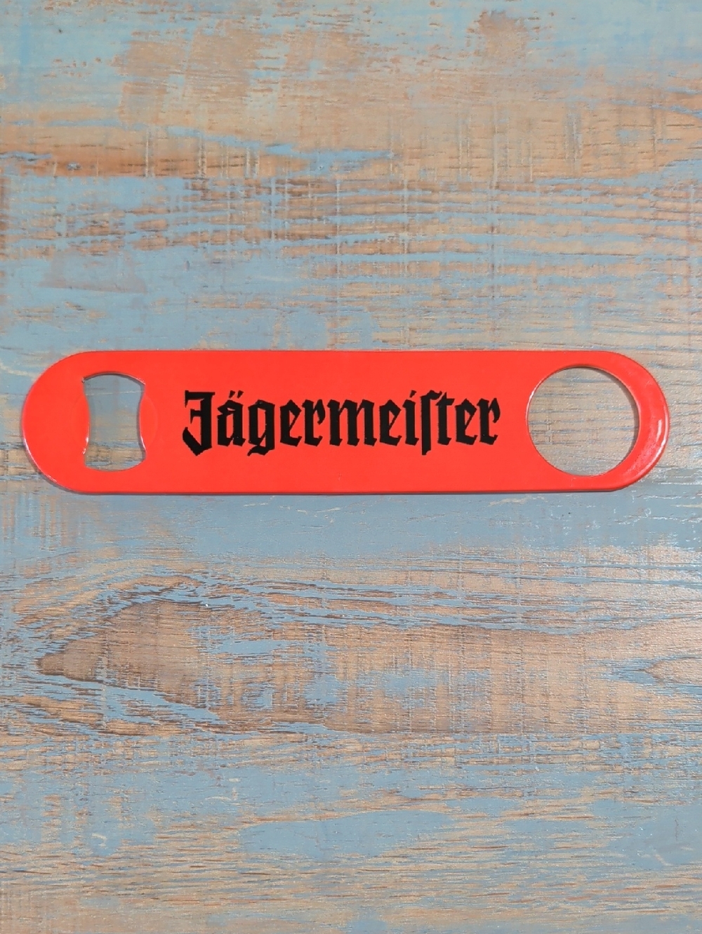 Jägermeister Red Metal Bottle Opener – NWOT | Barware Collectible | Bold Logo